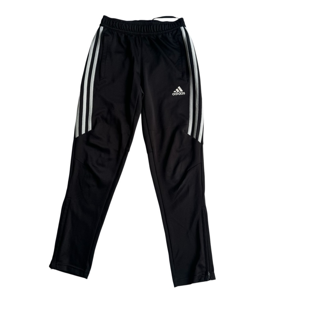 Adidas Boys Black Joggers Size Small